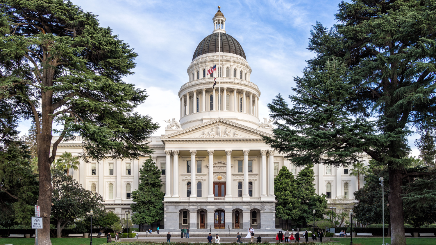 The California State Capitol building.