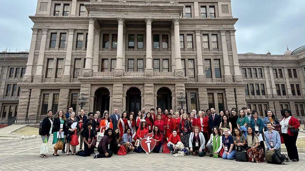 Large group of volunteers at the 2023 Texas State Lobby Day
