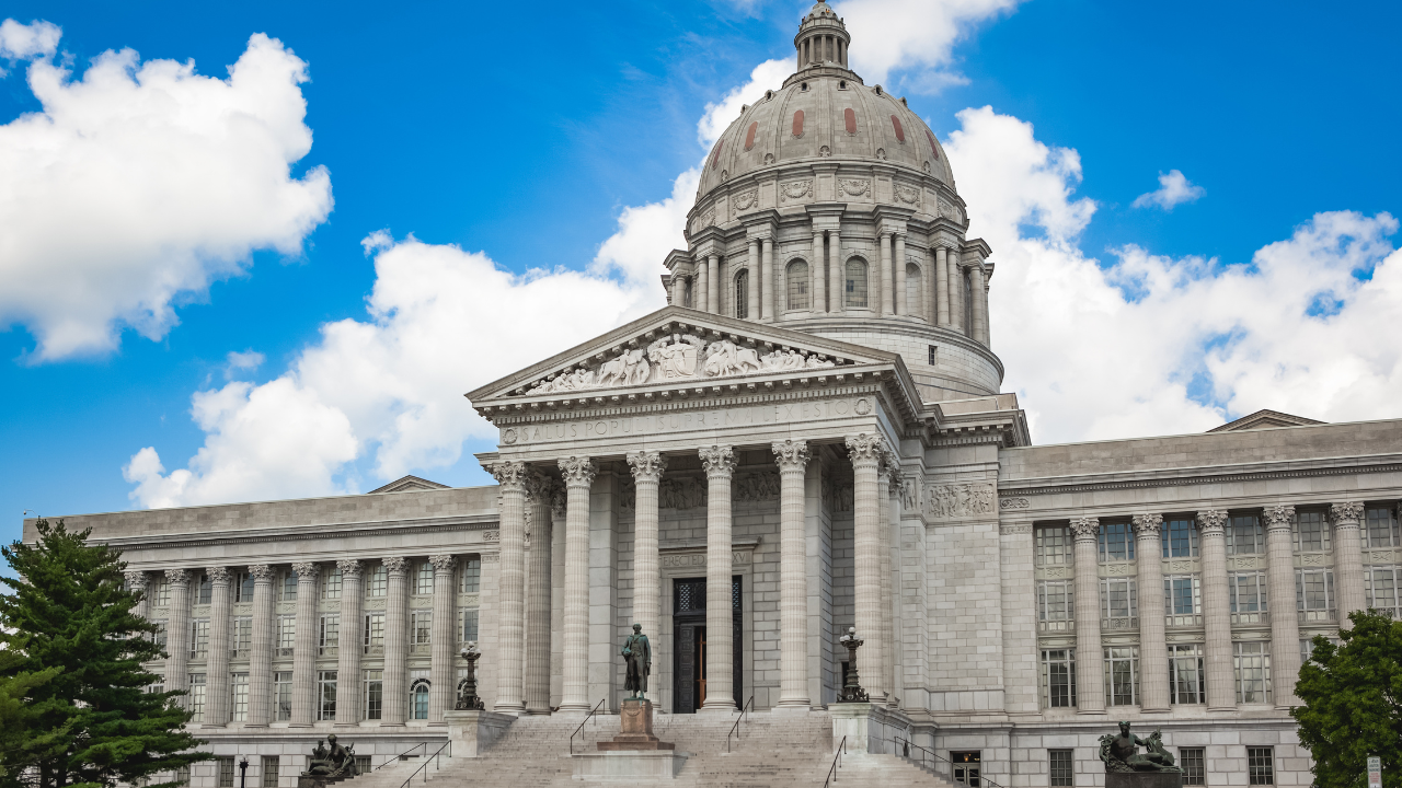 The State Capitol building in Missouri.