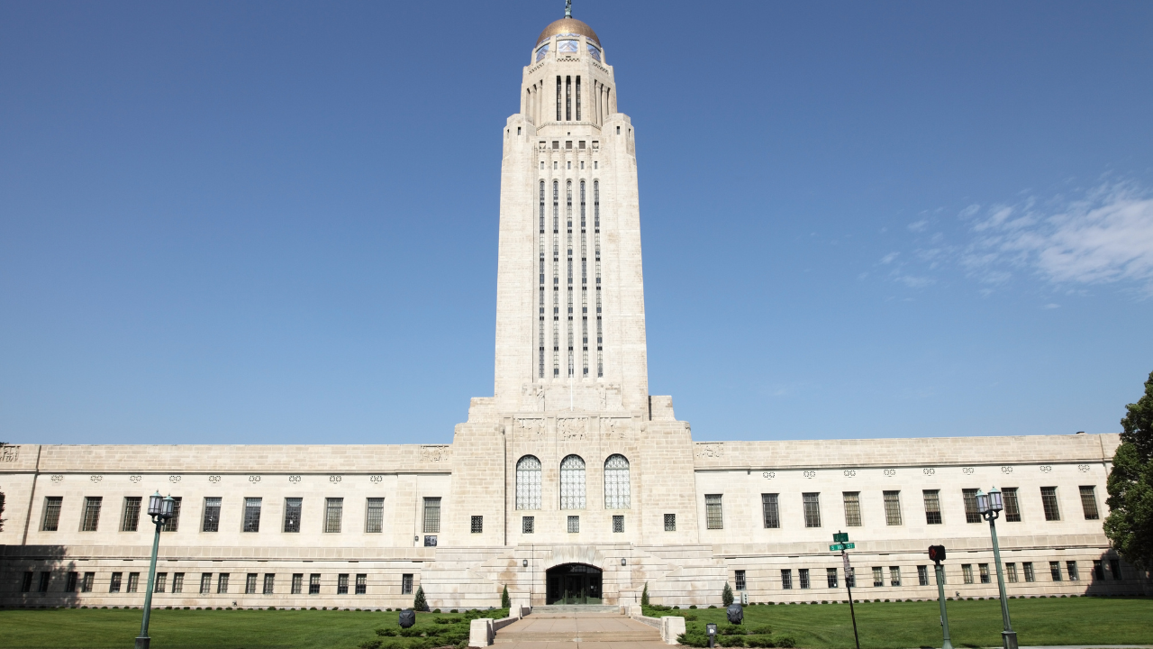 The State Capitol in Nebraska.