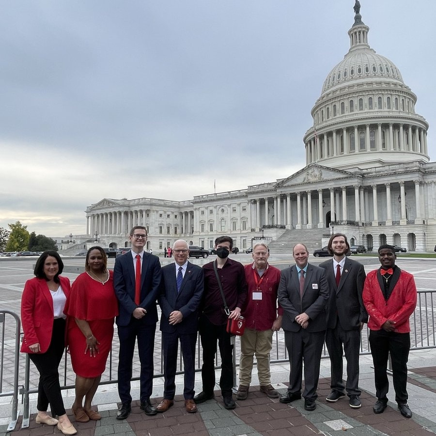 A group of American Heart Association advocates on Capitol Hill in Washington, D.C.