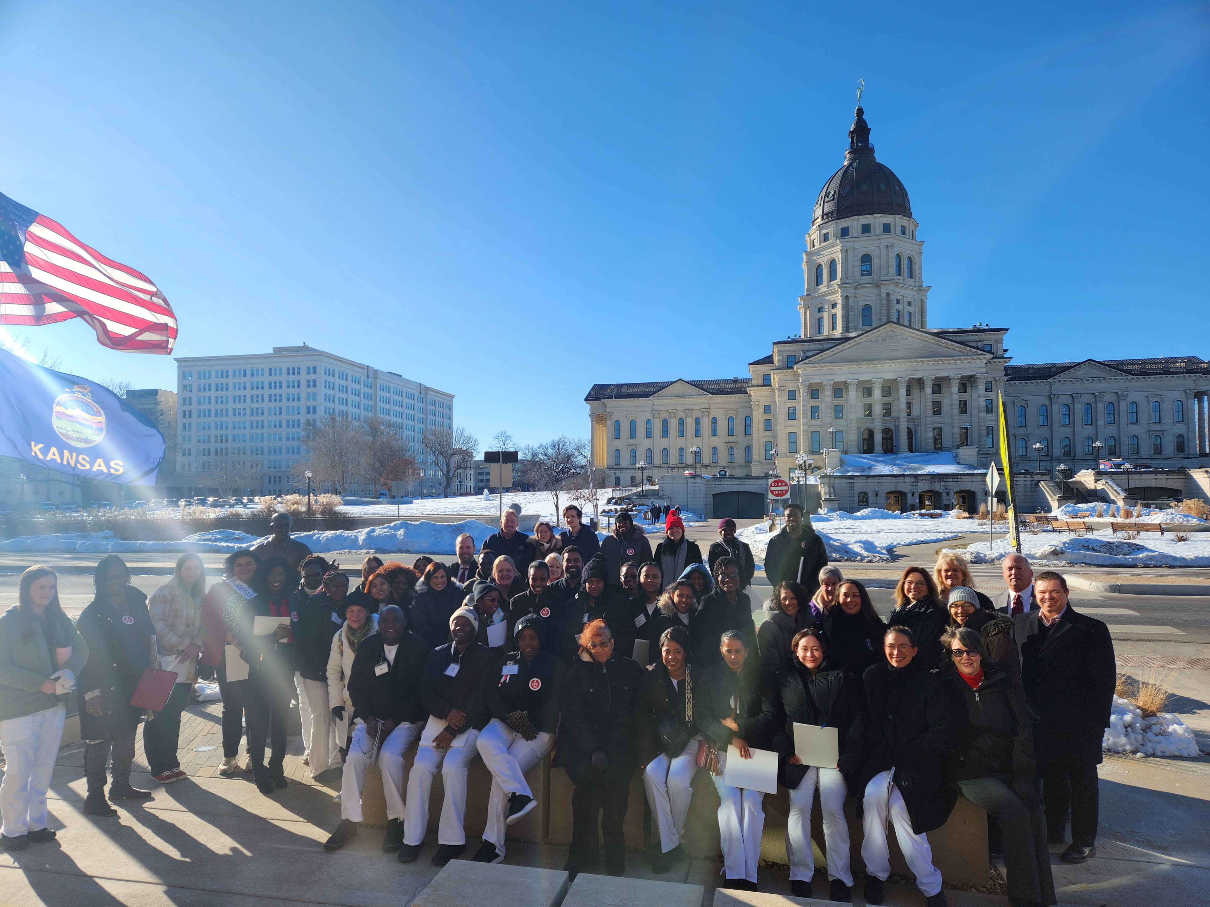 Advocates at the Kansas State Capitol