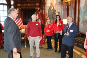 A group of advocates at the capitol