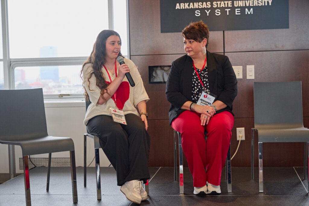 Two advocates speaker during training