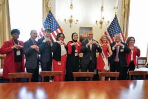 Advocates with Leader Jeffries
