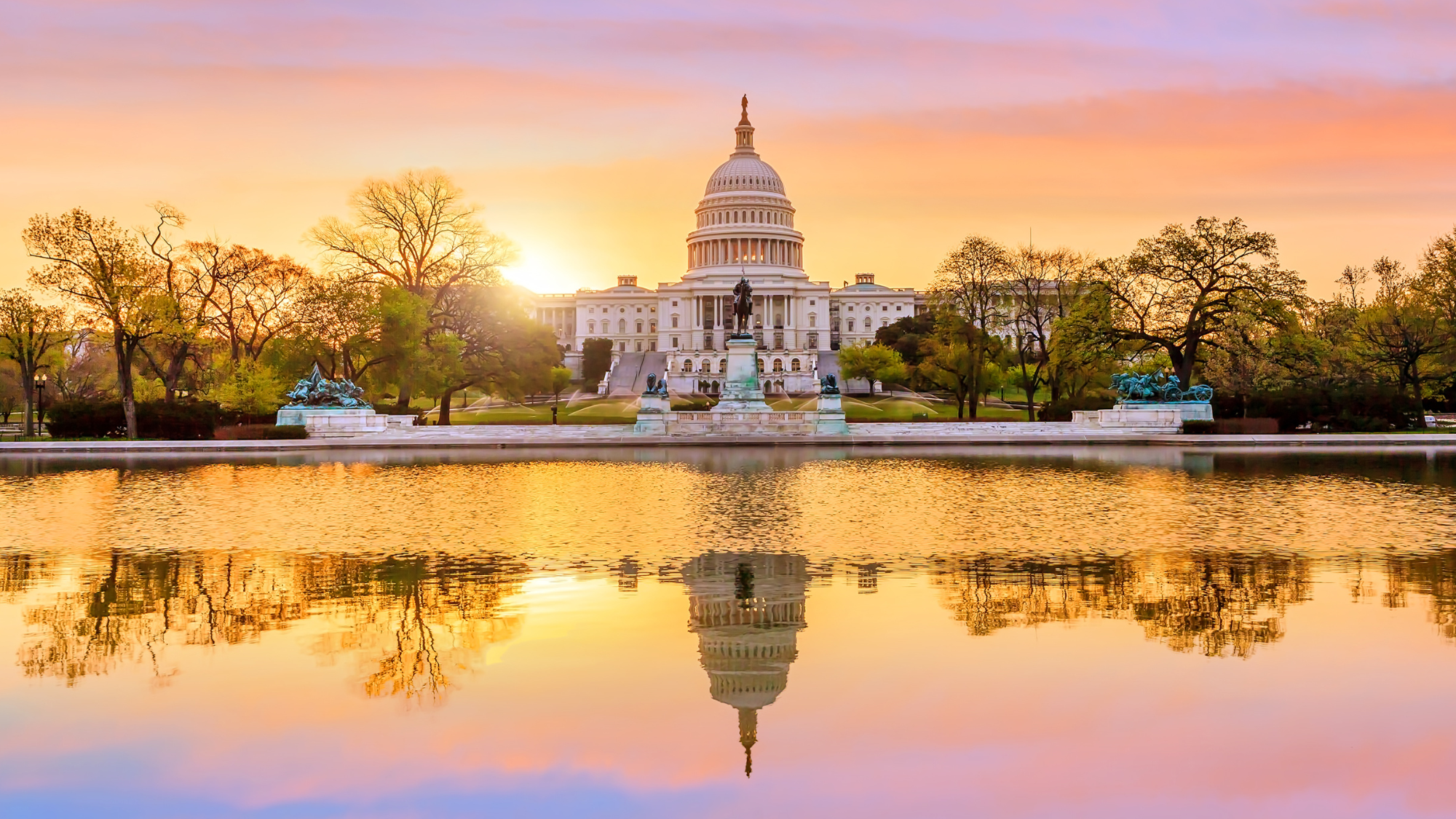 Twilight picture of Capitol Hill