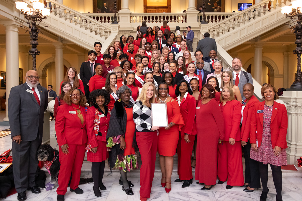 Group of AHA advocates in GA capitol