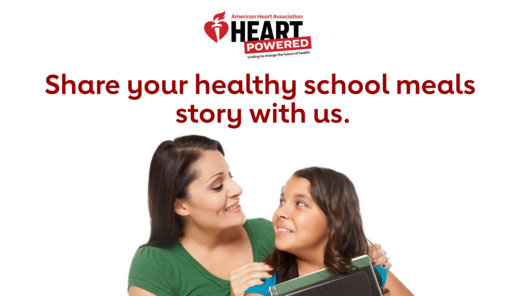 Share your healthy school meals story with us.